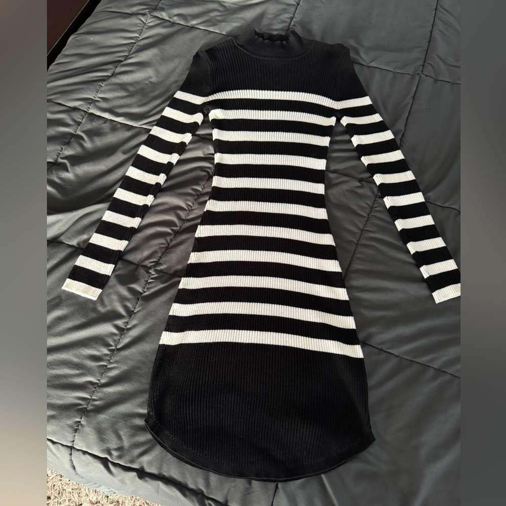 Sweater dress.